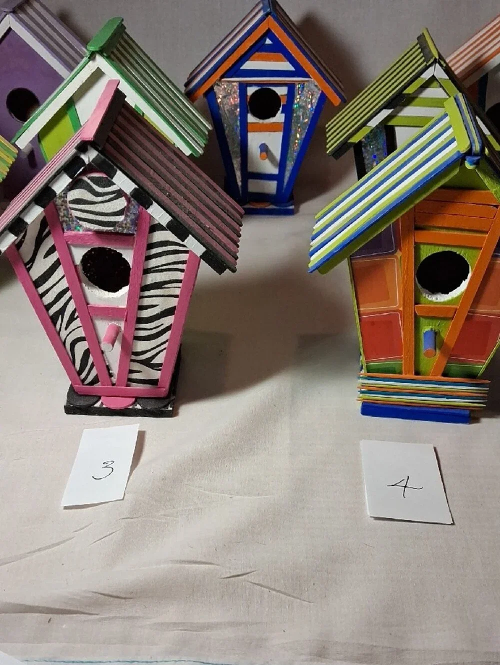 $10 or 3 for $25 Handmade by Grandpa Decorative & Colorful Wooden Birdhouses
